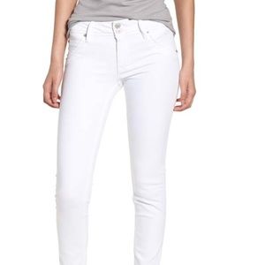 Hudson Colin white skinny jeans